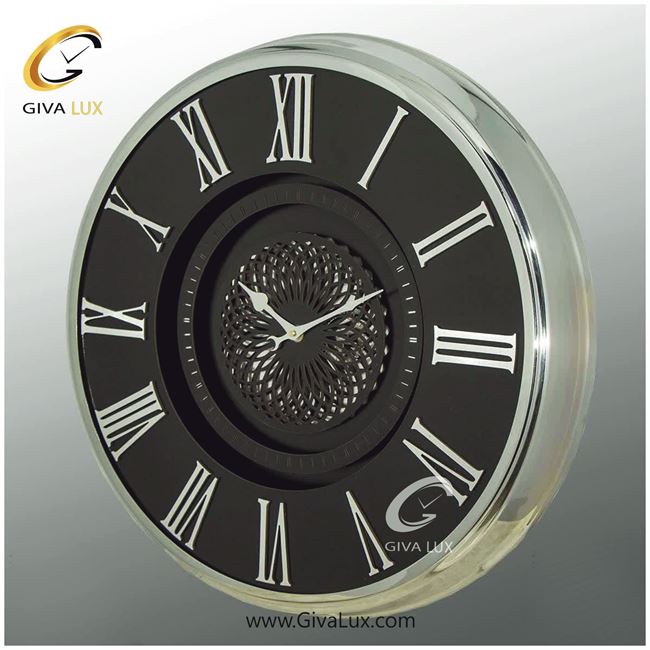 ساعت دیواری اورجینال آرتمیس آلیاژ فلزی نقره ای| کد رفرنس 90048، مدل: 2044Silver Black